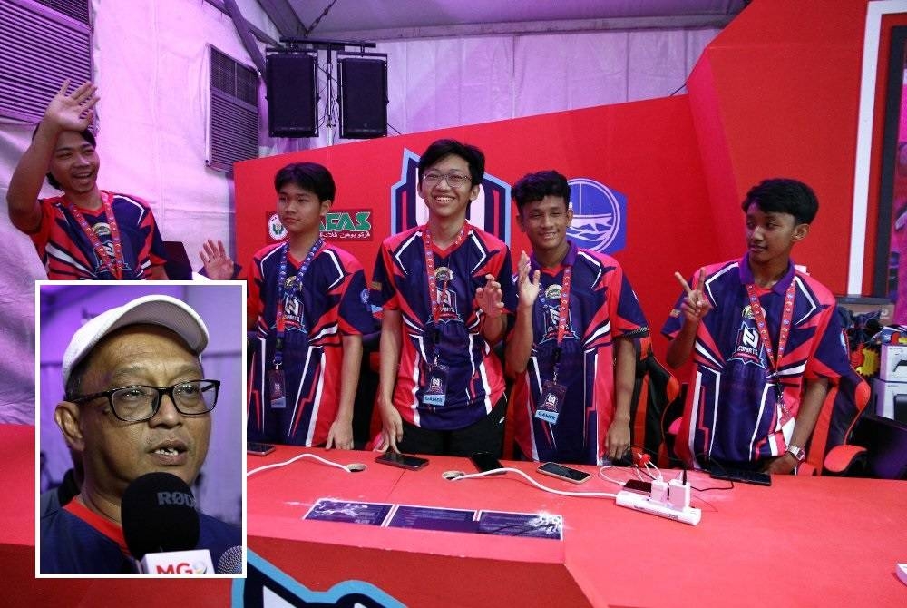 Kumpulan Miracle Gaming dari Kuala Lumpur juara ML sempena HPPNK 2023 yang menutup tirai pada Ahad. (Gambar kecil:Nik Mohd Shaharil)