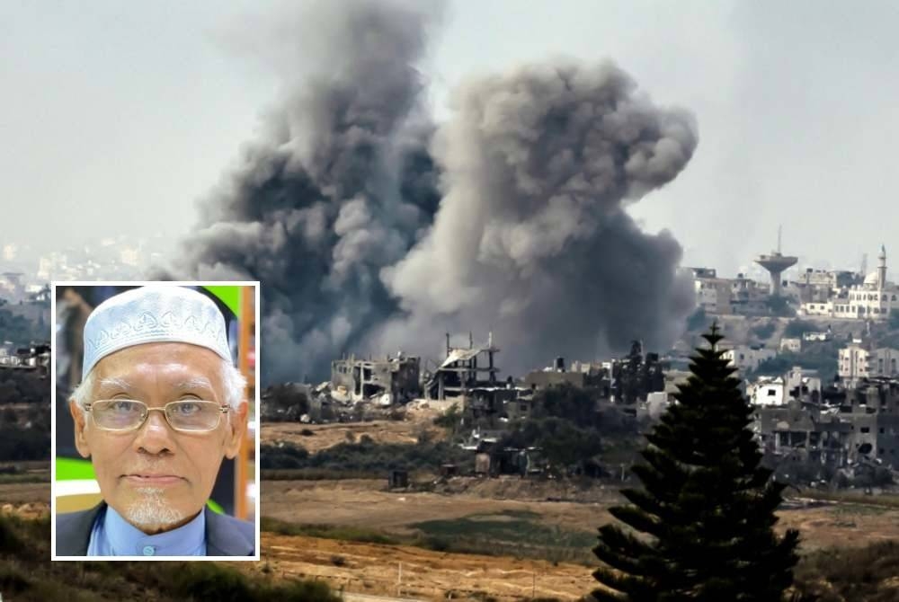 Setiap umat Islam wajib menyokong serta membantu rakyat Palestin dalam perjuangan untuk membebaskan negara mereka daripada cengkaman penjajah Israel. - Foto AFP. Gambar kecil: Wan Salim