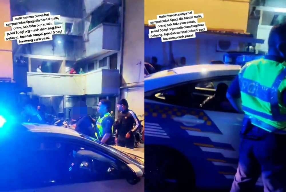 Tular video di media sosial memaparkan dua individu ditahan polis dipercayai bermain mercun di kawasan perumahan di Lembah Subang, Petaling Jaya pada Selasa.