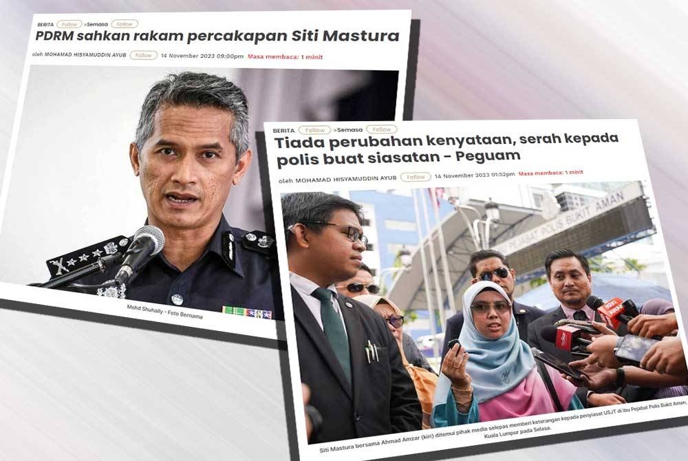 Laporan Sinar Harian berhubung isu berkaitan Dr Siti Mastura.