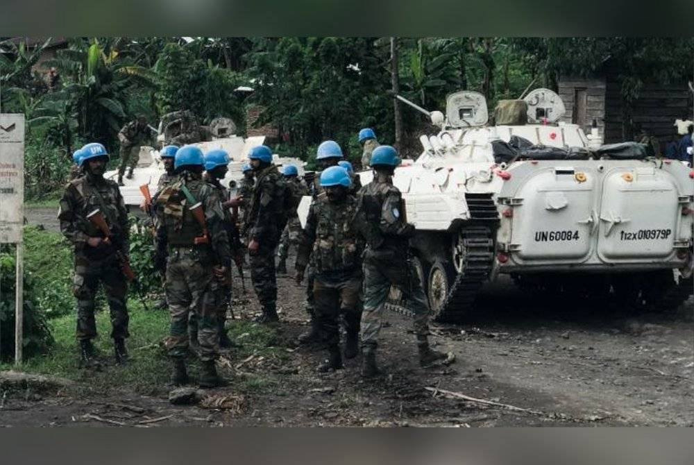 Pasukan Pengaman PBB telah memerangi kumpulan militan di timur DR Congo sejak 1999. - Foto Reuters