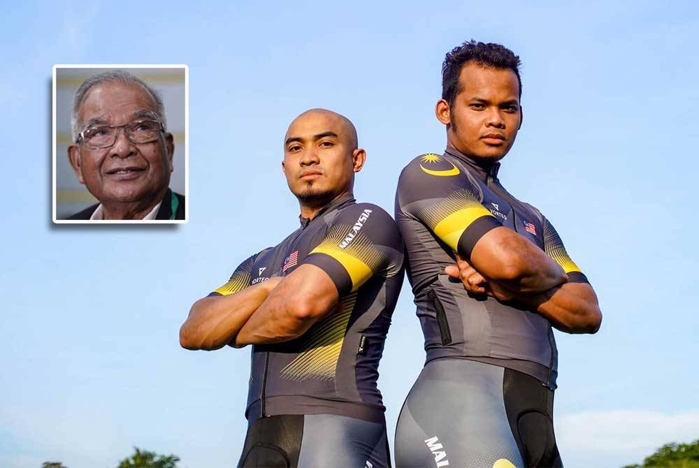 Azizulhasni (kiri) dan Shah Firdaus menjadi taruhan negara untuk memburu podium pada Sukan Olimpik Paris tahun depan. - Foto Agensi (Gambar kecil: Abu Samah)