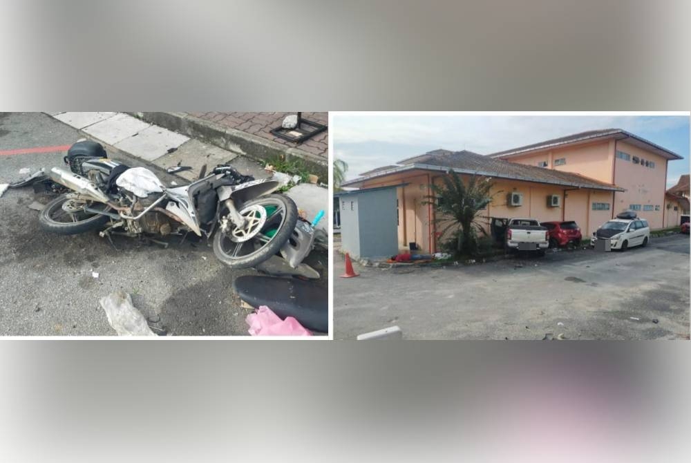 Sebuah kenderaan pacuan empat roda dipercayai melanggar sebuah motosikal sebelum merempuh dua lagi kenderaan lain di Jalan Salak Sepang dekat sini pada Jumaat.