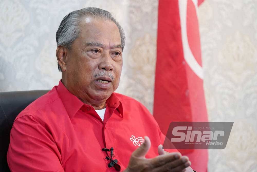 Muhyiddin ketika ditemu bual secara eksklusif di pejabatnya di Kuala Lumpur pada Sabtu. - FOTO: SINAR HARIAN/ROSLI TALIB