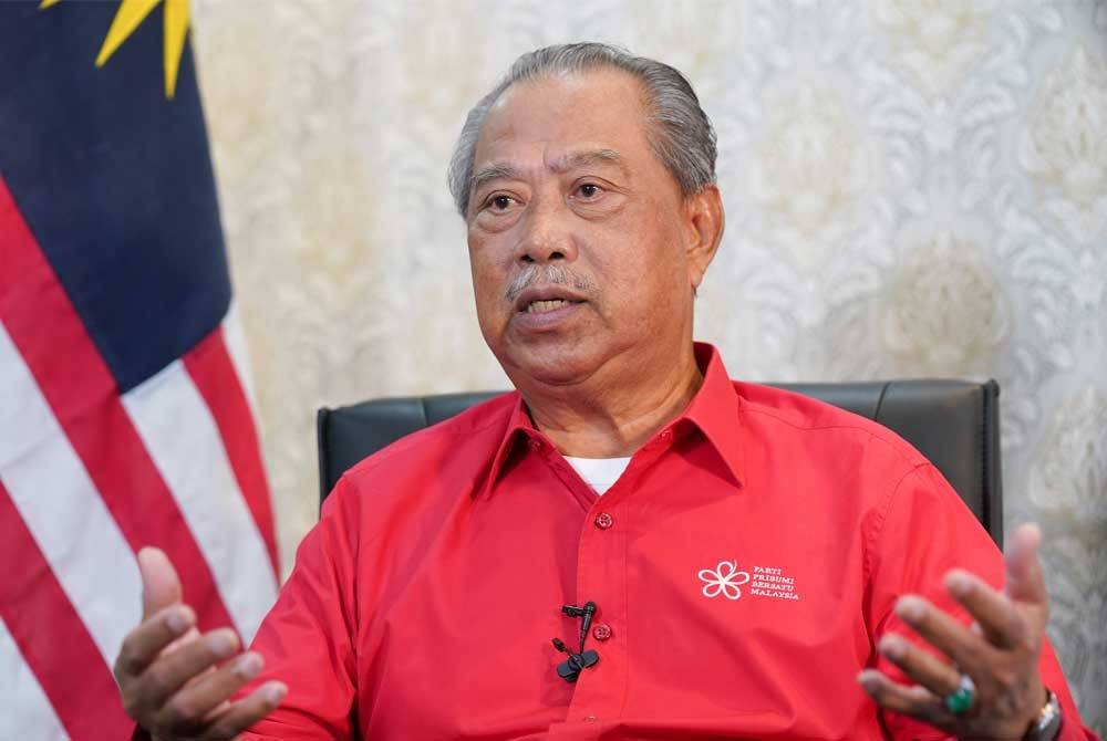 Muhyiddin ketika Wawancara Eksklusif Bersama Sinar Harian di pejabatnya pada Sabtu.