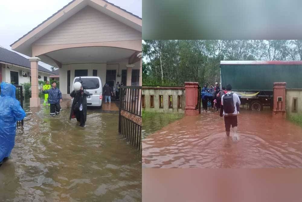 Petugas banjir UniSZA bertindak membantu memindahkan pelajar terjejas banjir