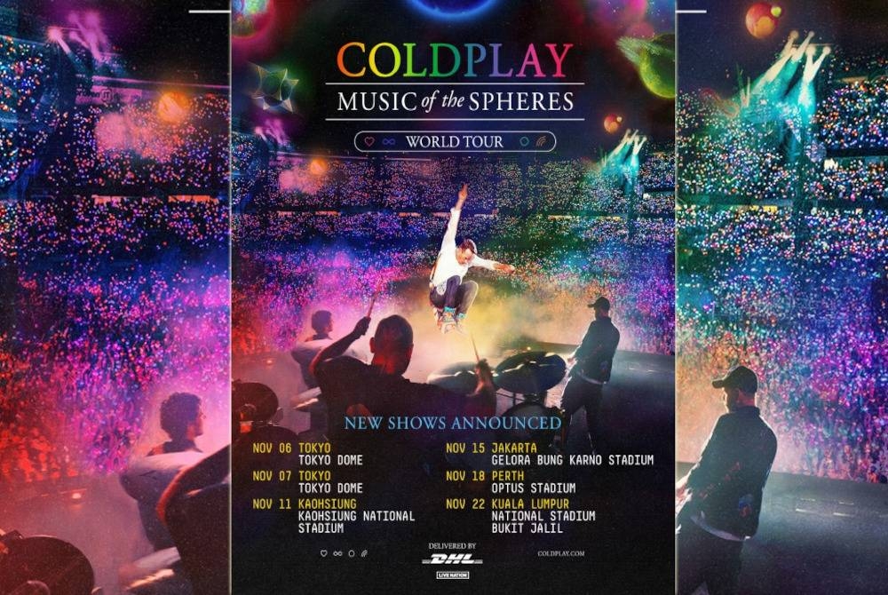 Konsert &#039;Coldplay: Music of the Spheres World Tour&#039; akan diteruskan hari ini di Stadium Nasional Bukit Jalil.