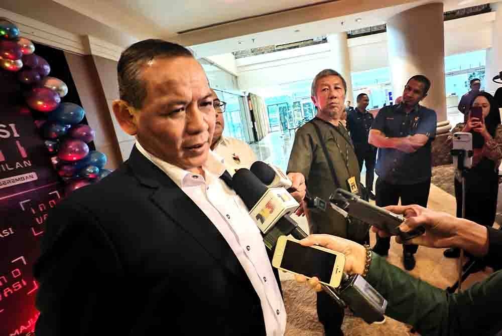 Aminuddin ditemui pemberita selepas Majlis Apresiasi Inovasi Peringkat Negeri Sembilan.