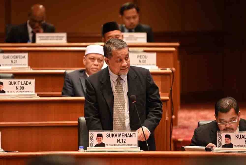 Dzowahir ketika sesi penggulungan di DUN Kedah pada Rabu.