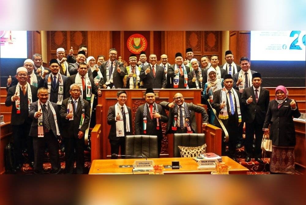 Kesemua 36 ADUN termasuk tiga daripada pembangkang menyokong usul mengecam kekejaman rejim Zionis terhadap rakyat Palestin.