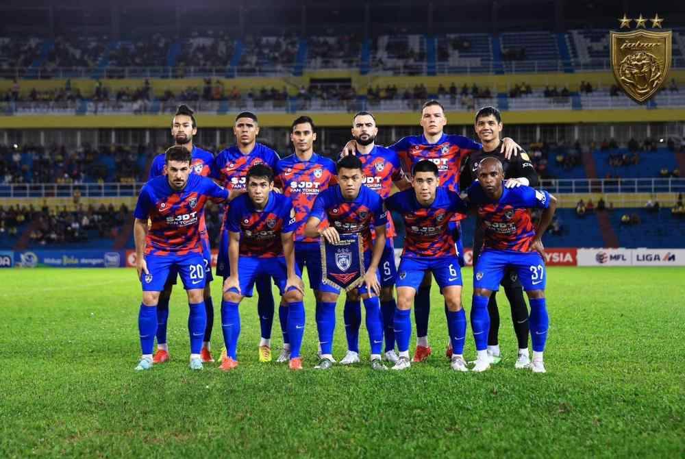 Kesebelasan JDT pada perlawanan berkenaan. - Foto Fb Johor Southern Tigers