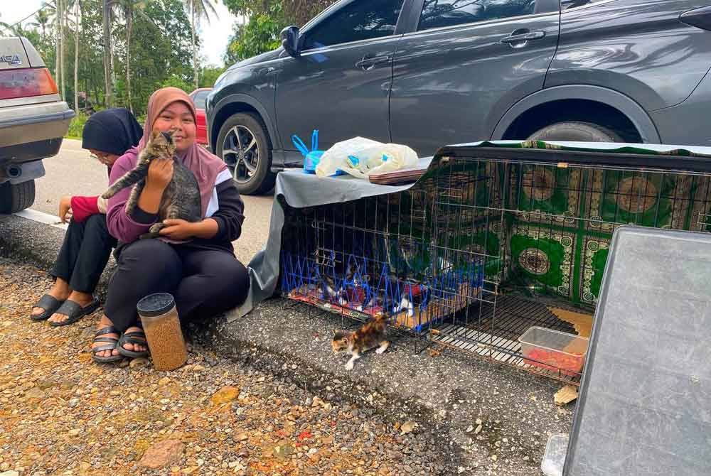 Siti Suraya sanggup berulang alik sebanyak tiga kali sehari bagi memastikan kucing kesayangan tidak kelaparan.