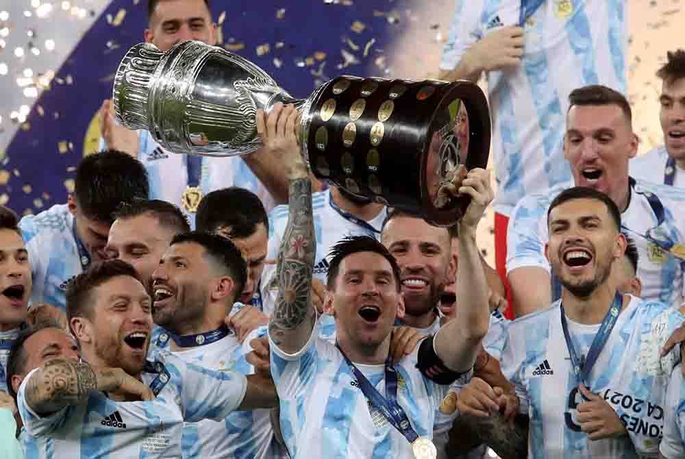 Lionel Messi mengetuai Argentina menjulang kejuaraan Copa America sebelum ini.