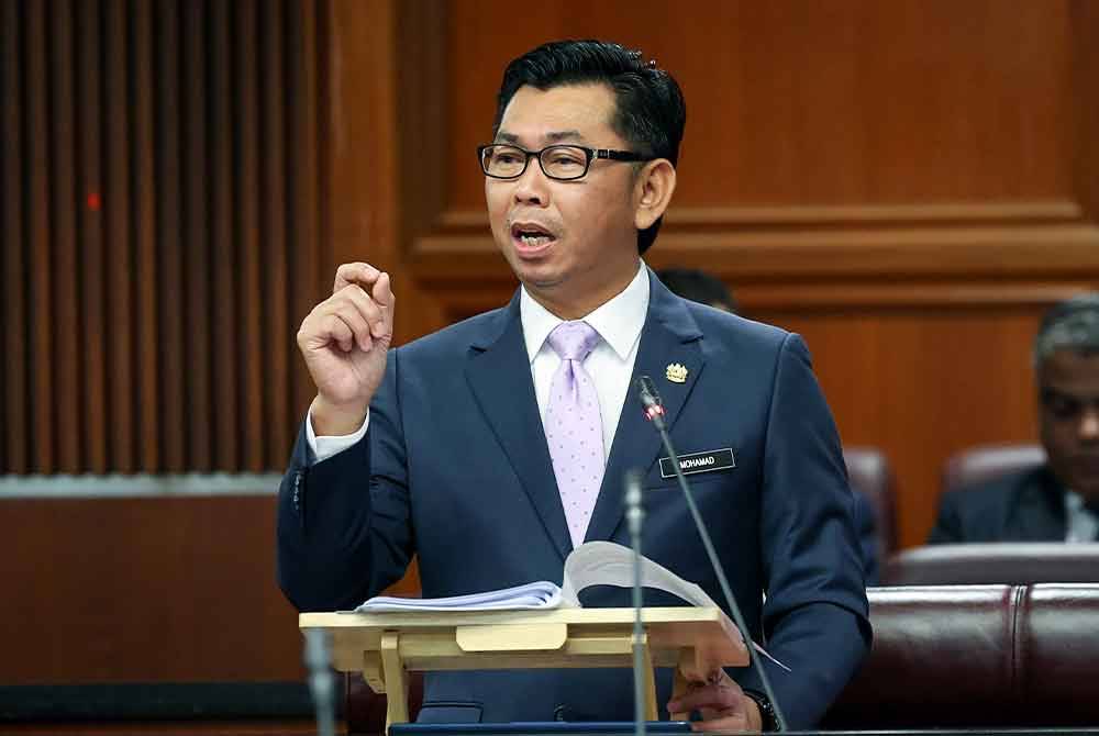 Mohamad Alamin pada Persidangan Dewan Negara di Bangunan Parlimen pada Rabu. - Foto Bernama