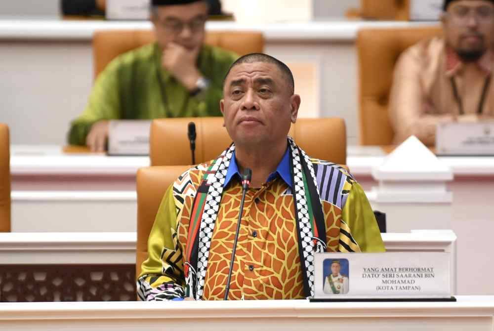 Saarani ketika menggulung Belanjawan Negeri Perak 2024 sempena Sidang DUN Perak pada Khamis.