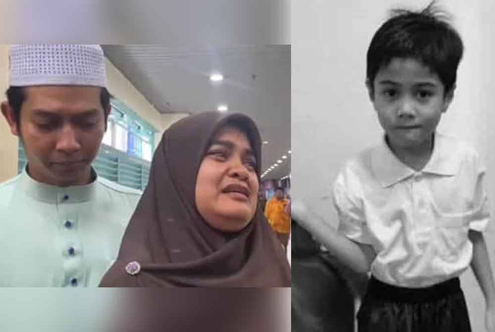 Ismanira dan Zaim Ikhwan ketika ditemui pemberita di Hospital Sungai Buloh pada Khamis. Zayn Rayyan (kanan).