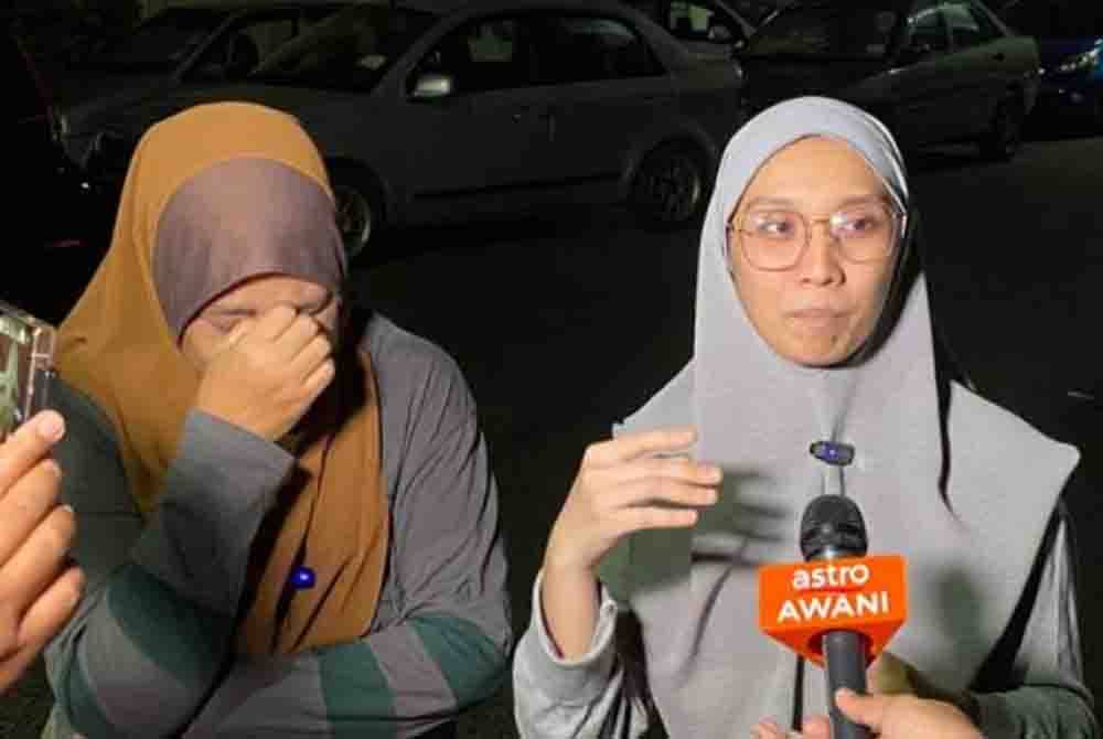 Auni Afiqah (kanan) bersama ibu mentuanya Che Zaiton Abd Aziz. - Foto Awani