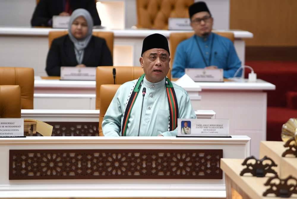 Saarani ketika menggulung perbahasan RUU Wasiat Orang Islam (Perak) 2023 sempena Sidang DUN Perak pada Jumaat.