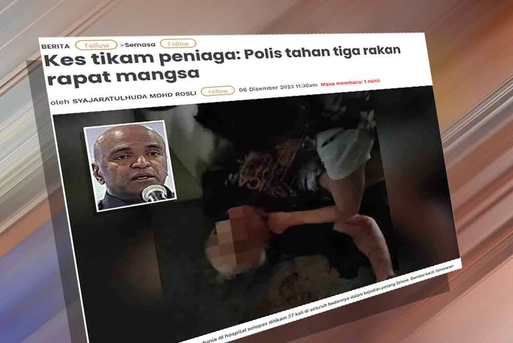 Laporan Sinar Harian pada Rabu.