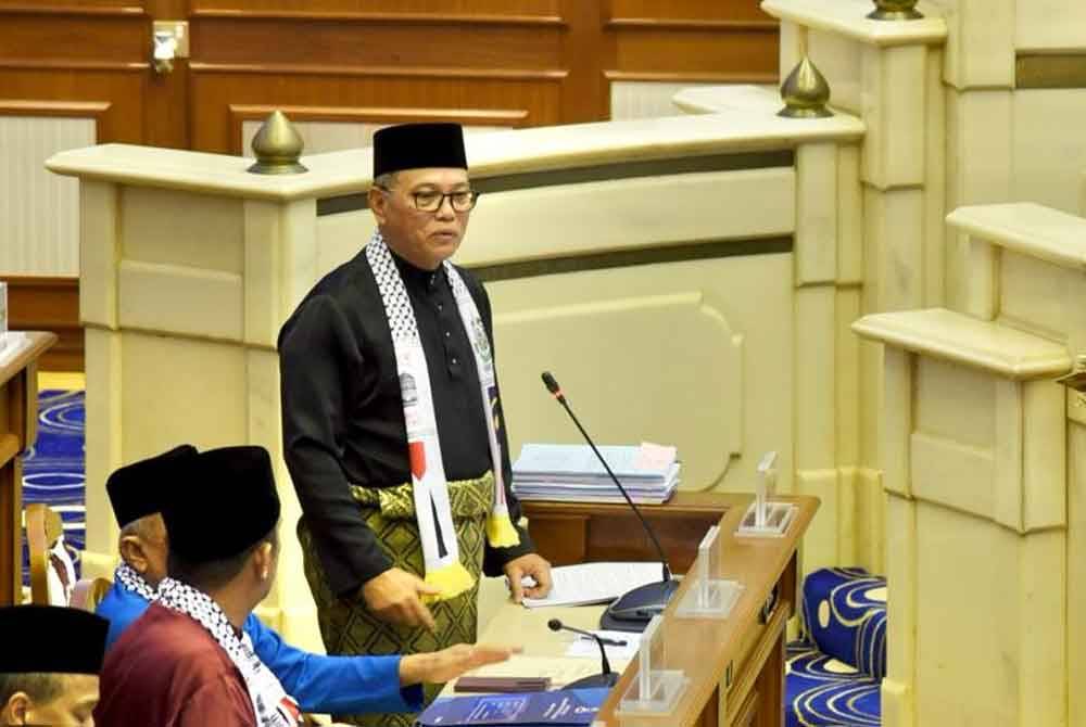 Wan Rosdy pada sesi ucapan pergulungan Belanjawan Pahang 2024, Mesyuarat Ketiga Penggal Kedua Dewan Undangan Negeri (DUN) Pahang Ke-15 di Wisma Sri Pahang di sini pada Jumaat.