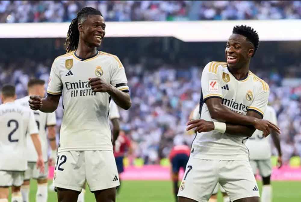 Vinicius dan Camavinga dua tonggak berpengaruh Real Madrid. - Foto Agensi