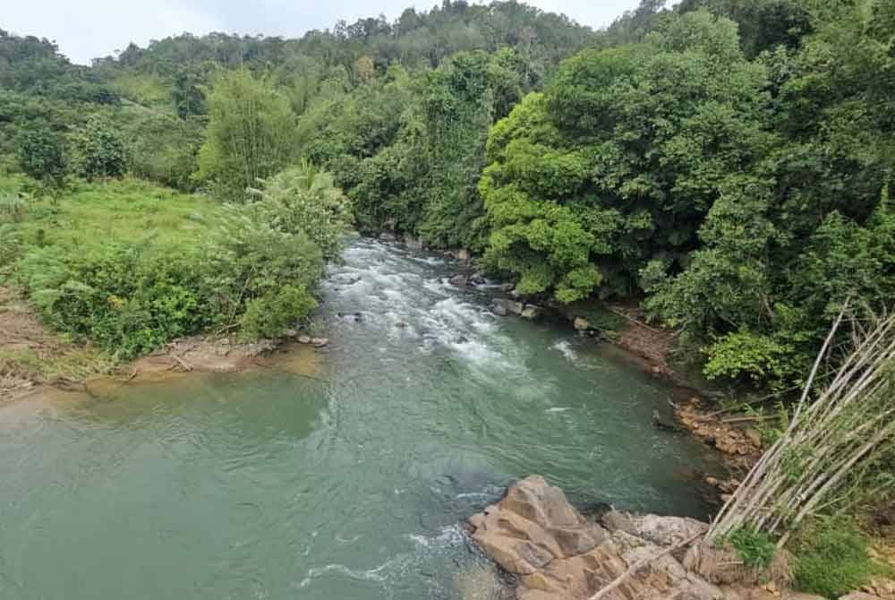 Sungai Tuaran di Kampung Lingga, Kiulu antara salah satu sungai yang ditagal.