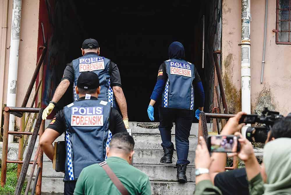 PDRM menemukan beberapa barangan dan objek yang boleh dijadikan petunjuk baharu kepada kes pembunuhan Zayn Rayyan. - Foto Bernama