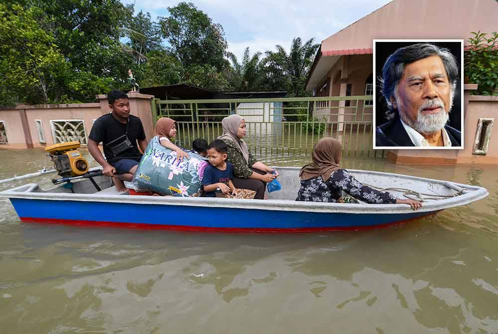 Fenomena hujan lebat luar biasa yang semakin kerap melanda negara sehingga menyebabkan bencana banjir dan tanah runtuh antara lain adalah dipengaruhi oleh faktor perubahan luruan angin Artik yang berpunca daripada pemanasan global pada hari ini. - Gambar hiasan Foto Fail Bernama (Gambar kecil: Azizan)