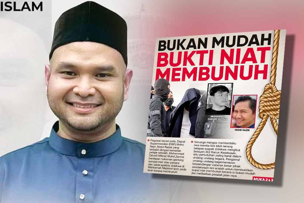 Muhamad Hisham (kiri) memaklumkan tidak semua kesalahan pemanduan sehingga menyebabkan kematian boleh dibicarakan di bawah Seksyen 302 Kanun Keseksaan.