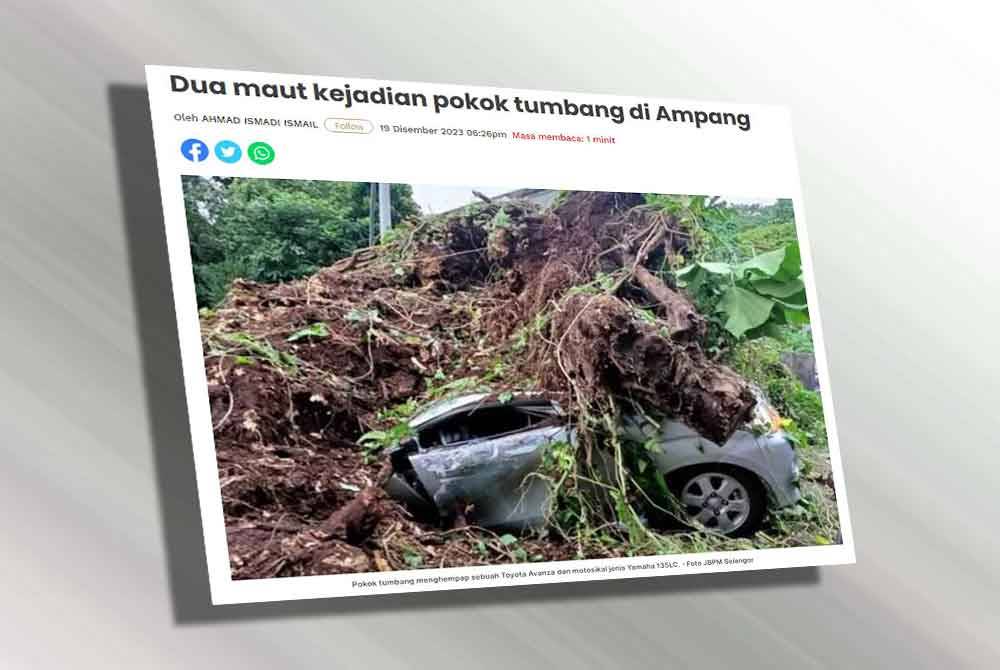 Laporan Sinar Harian pada Selasa.