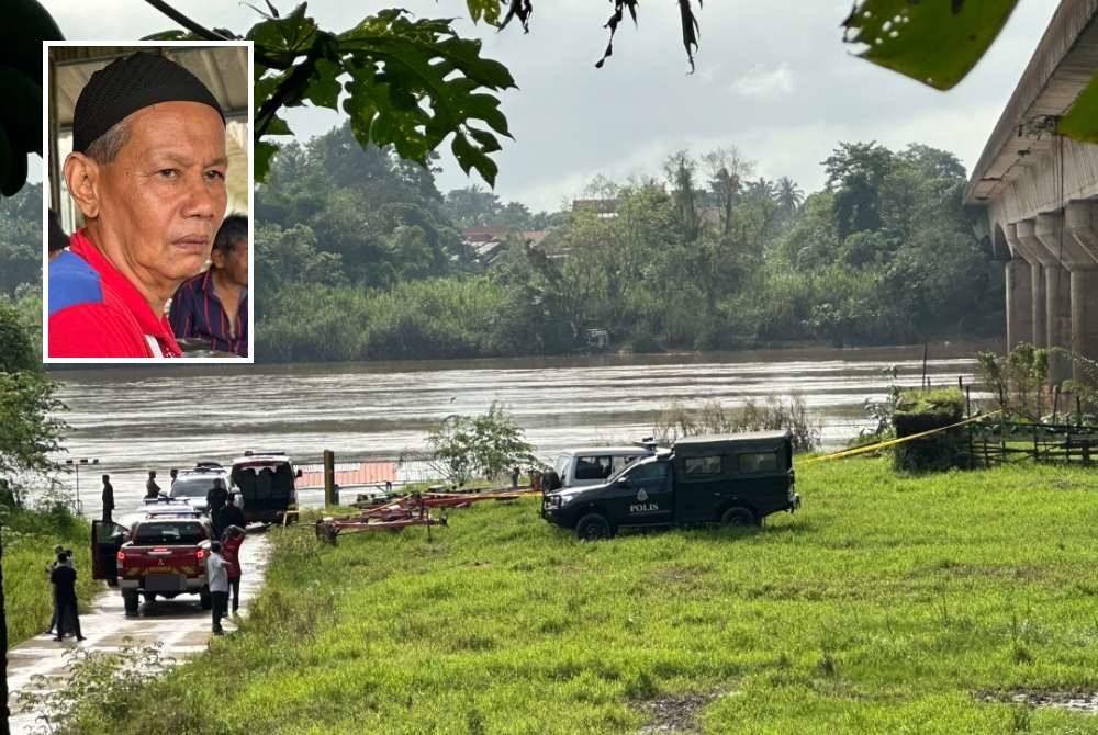 Pasukan SAR yang melakukan kerja-kerja di lokasi kejadian. (Gambar kecil: Zulkarnain)