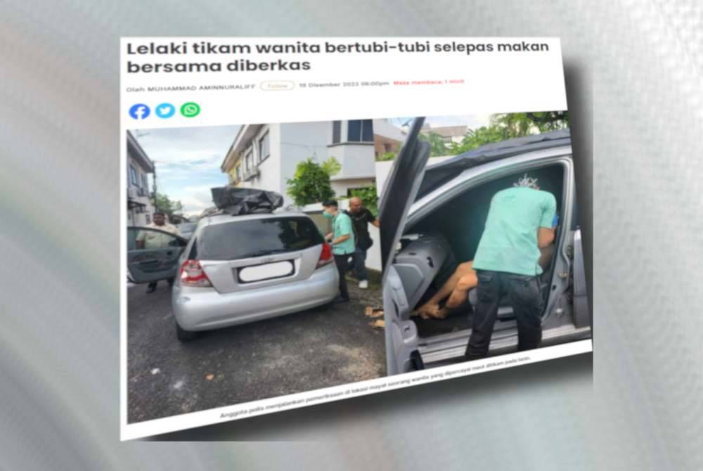 Laporan Sinar Harian pada Selasa.