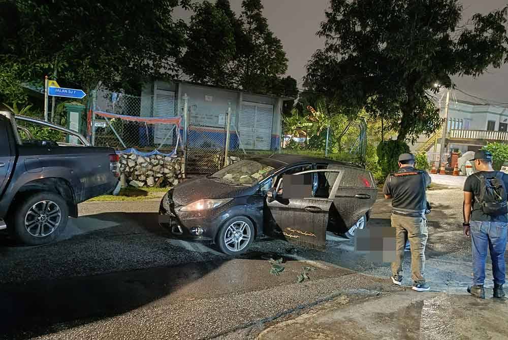 Keadaan di lokasi kejadian di Selayang. - Foto ihsan pembaca