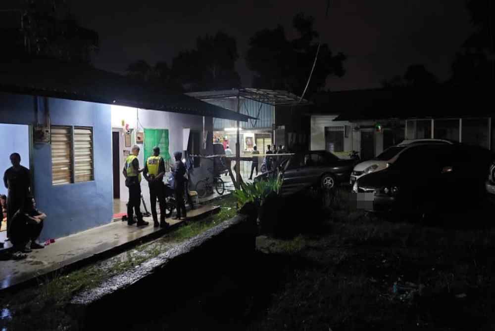 Lokasi kejadian kes pergaduhan yang membabitkan kematian di Sungai Choh, Rawang pada Sabtu.