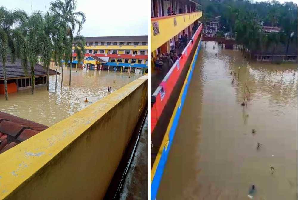 Penghuni di PPS Sekolah Kebangsaan Gual To&#039;Deh terpaksa bergelap sejak malam Isnin apabila bekalan elektrik di kawasan tersebut terpaksa diputuskan atas faktor keselamatan. - Foto Ihsan Pembaca