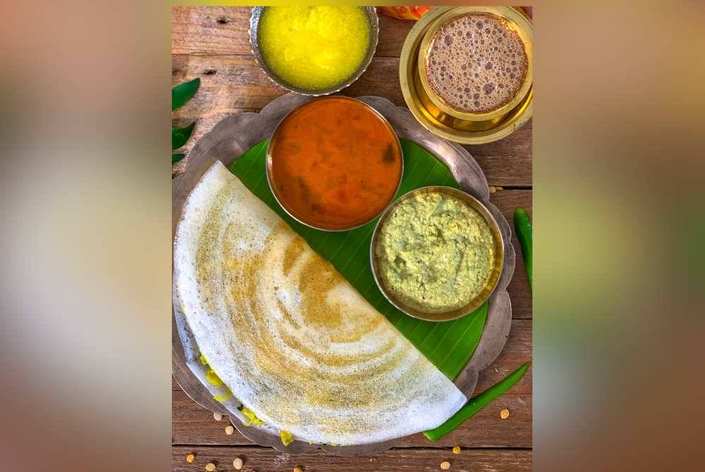 Makanan tradisi India, Dosa Masala. - Agensi