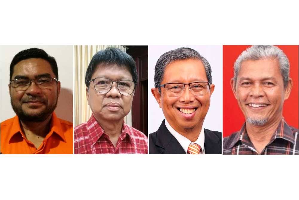 Empat calon disebut-sebut bakal menerajui kepimpinan Amanah di Perak iaitu (dari kiri) Mujahid, Asmuni, Mohammad Nizar dan Aminuddin.