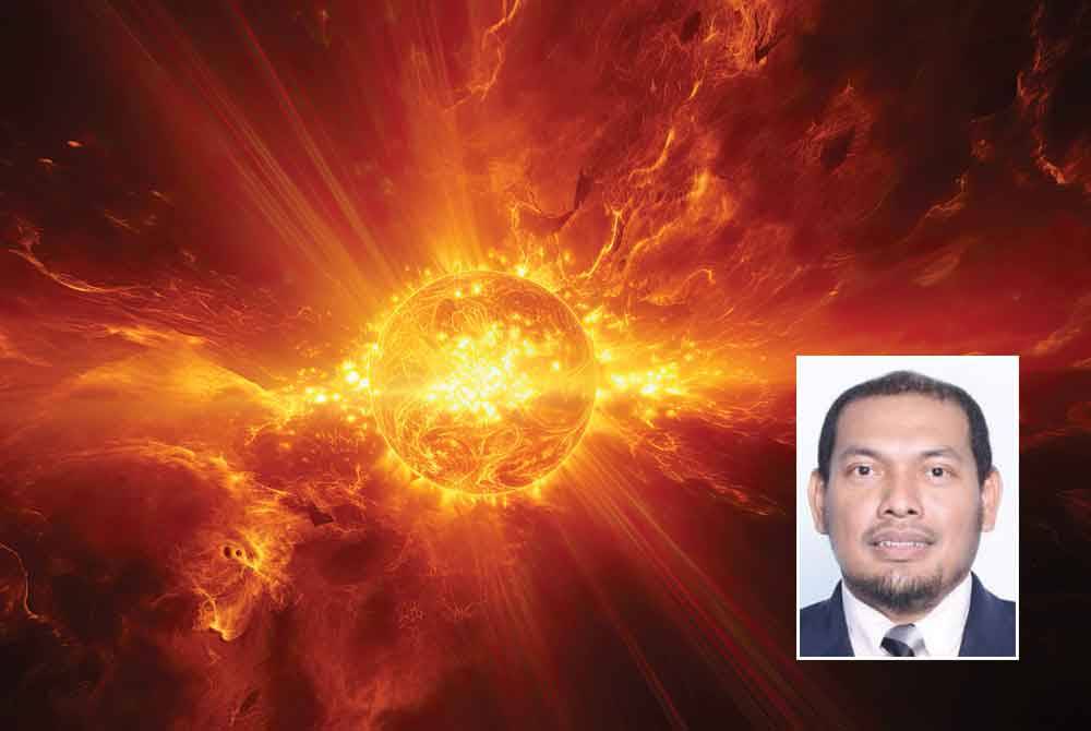 Bumi dijangka dilanda ‘solar storm’ atau ribut solar yang kuat pada tahun depan. Gambar hiasan 123RF, gambar kecil: Roslan