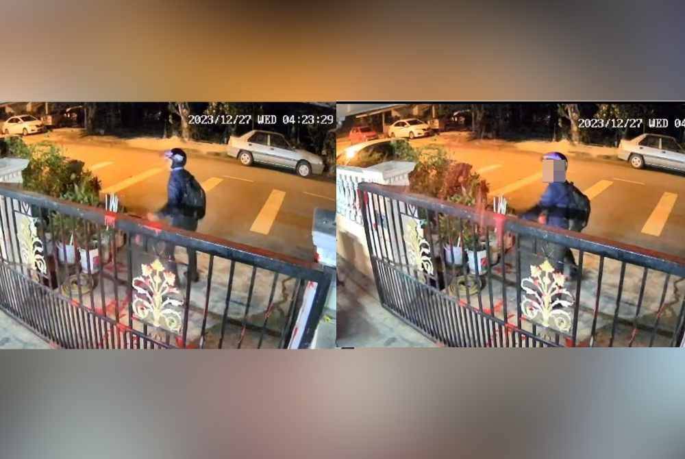 Rakaman CCTV menunjukkan perbuatan khianat tersebut dilakukan oleh seorang lelaki. Suspek didapati telah menyimbah cat di sebuah rumah di Taman Kuala Bekah.