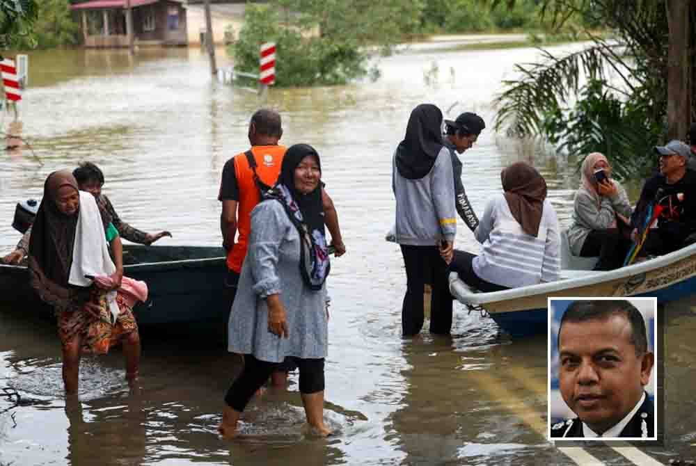 Sebanyak 47 bot, 32 buah lori, 59 buah pacuan empat roda dan enam ambulans telah dikerah ke lima negeri yang masih ada masalah banjir - Foto: Bernama. Gambar kecil: Ayob Khan - FOTO: SINAR HARIAN/ROSLI TALIB