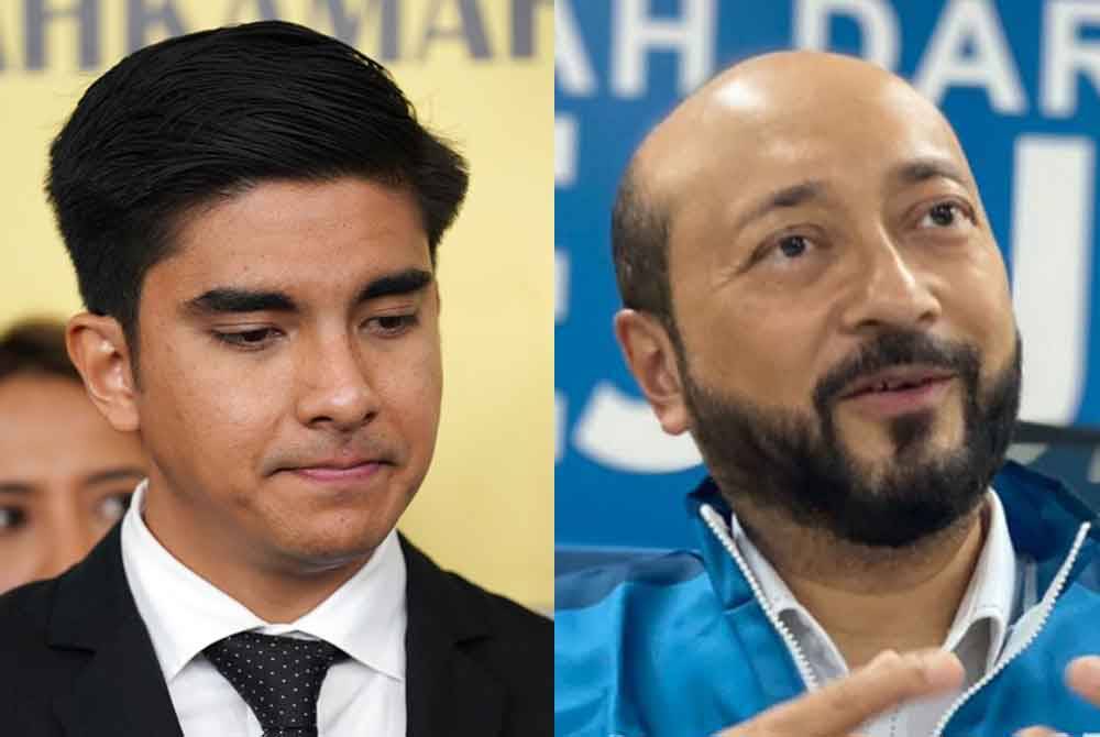 Syed Saddiq (kiri) dan Mukhriz.