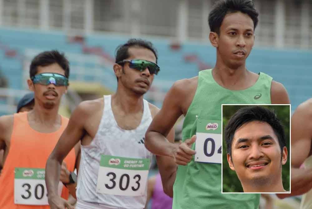 Pelari marathon tempatan Ziq Junaidy (kiri) dan Azwan Bunjing (tengah) antara penganjur bersama yang bakal mewarnai cabaran Run The Track pada Sabtu. Gambar kecil: Mohd Ikmalul