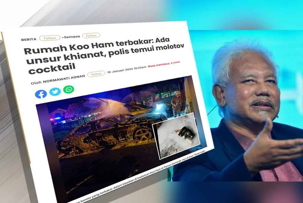 Laporan Sinar Harian. Mohd Tajuddin (kanan).