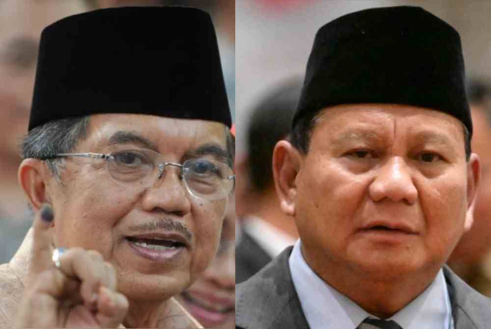 Jusuf Kalla (kiri) dan Prabowo Subianto