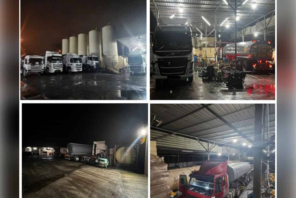 PDRM menumpaskan sindiket penyeludupan diesel subsidi di Klang, Selangor pada Selasa.