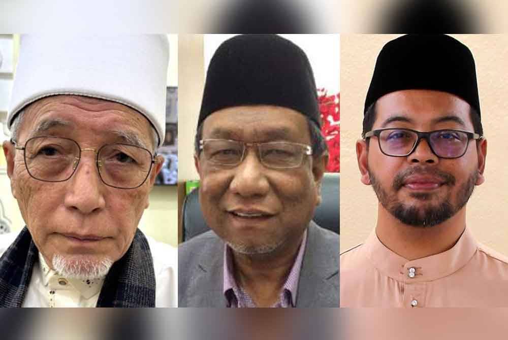 Gambar dari kiri: Mohamad Shukri, Abdul Rahman dan Zulkifli