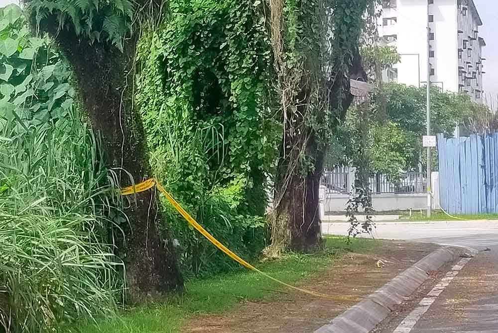 Lokasi dipercayai kejadian tembak-menembak antara polis dan sekumpulan penjenayah di Persiaran Prima Utama 3, Puchong Permai, Puchong, Selangor pada Ahad.