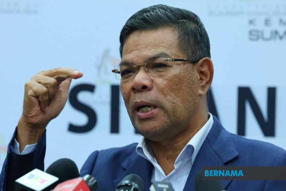 Menteri Dalam Negeri, Datuk Seri Saifuddin Nasution Ismail. Foto Bernama