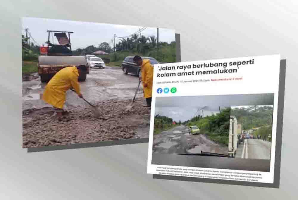 Sinar Harian pada Isnin melaporkan perkongsian video daripada seorang pemandu pelancong berkaitan jalan berlubang seperti kolam yang disifatkan memalukan Sabah bukan saja di mata pelancong tetapi juga menyusahkan pengguna jalan raya di negeri ini.