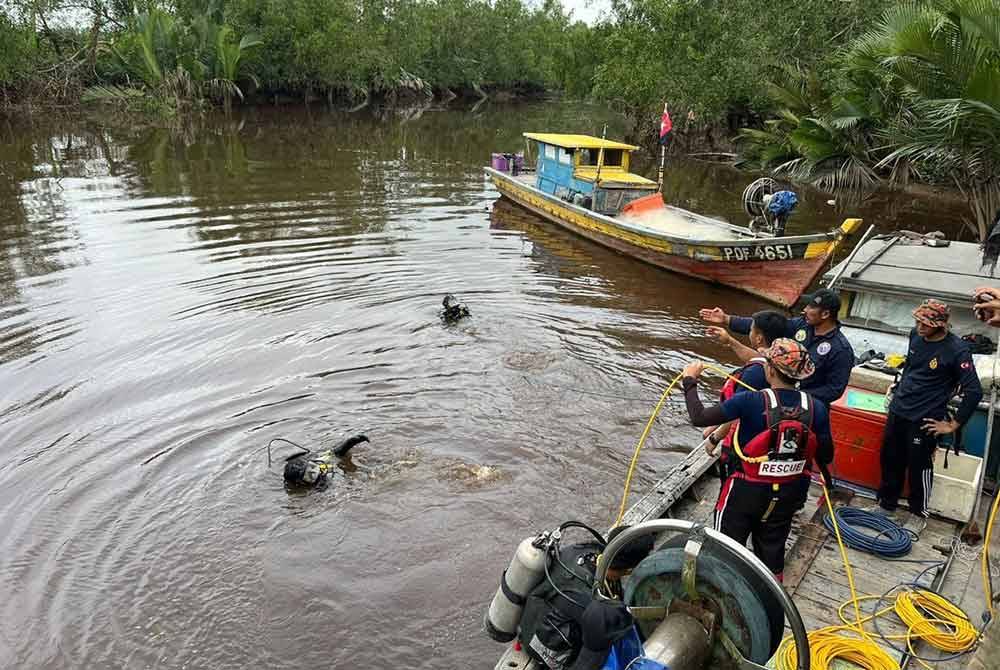 SAR masih dijalankan bagi mengesan mangsa yang masih hilang. Foto BBP Pontian